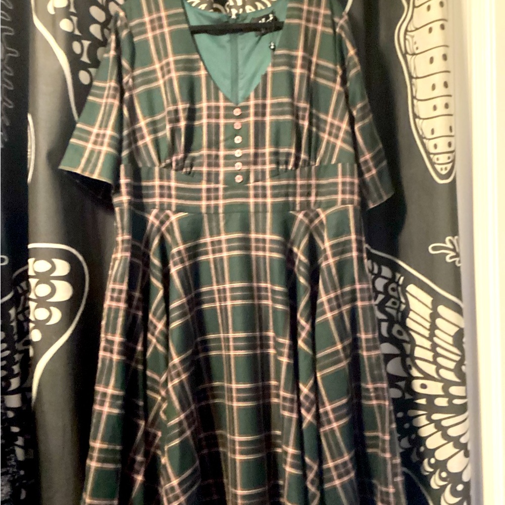 Hell Bunny plaid dress